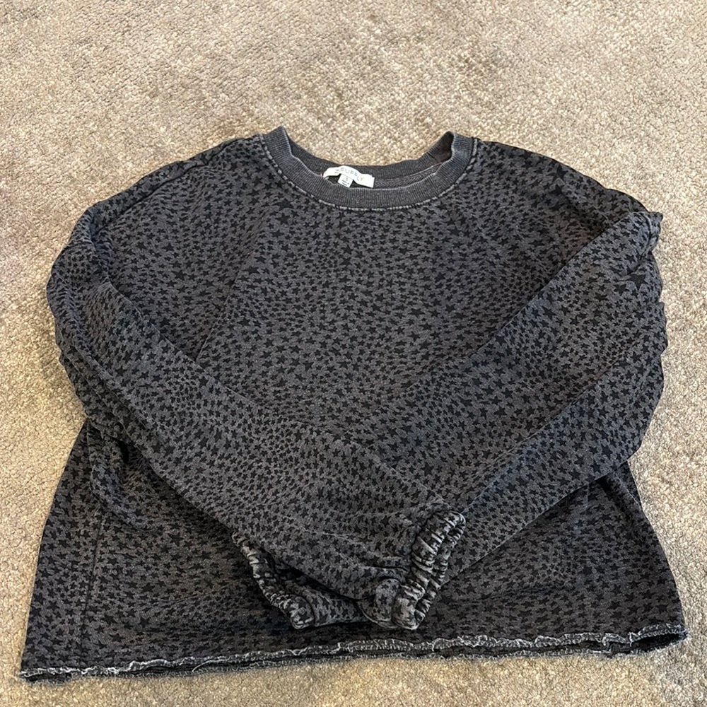 Z Supply Black Textured Sweater